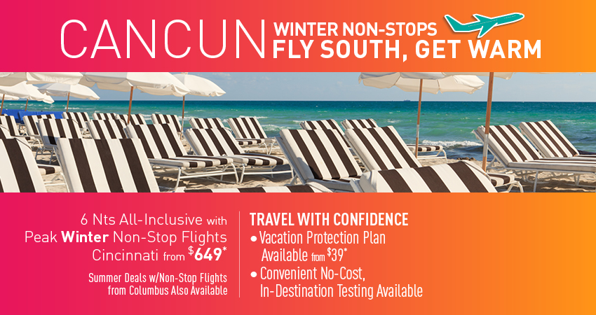 Columbus to Cancun Deals